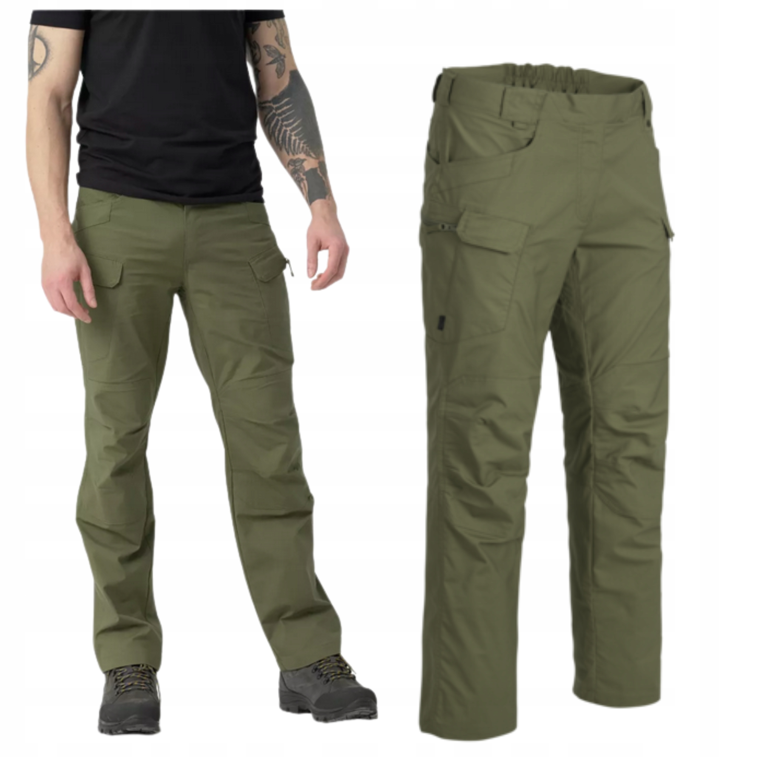 Pánské Pracovní Kalhoty Helikon Utp Kapsáče Taktické Olive Green 2XL/LONG