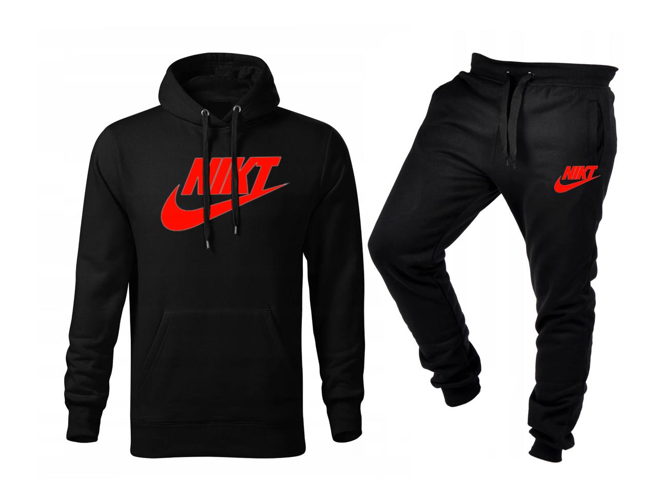 Tepláková Souprava Teplákovka Nikdo Mikina A Kalhoty Černá XL