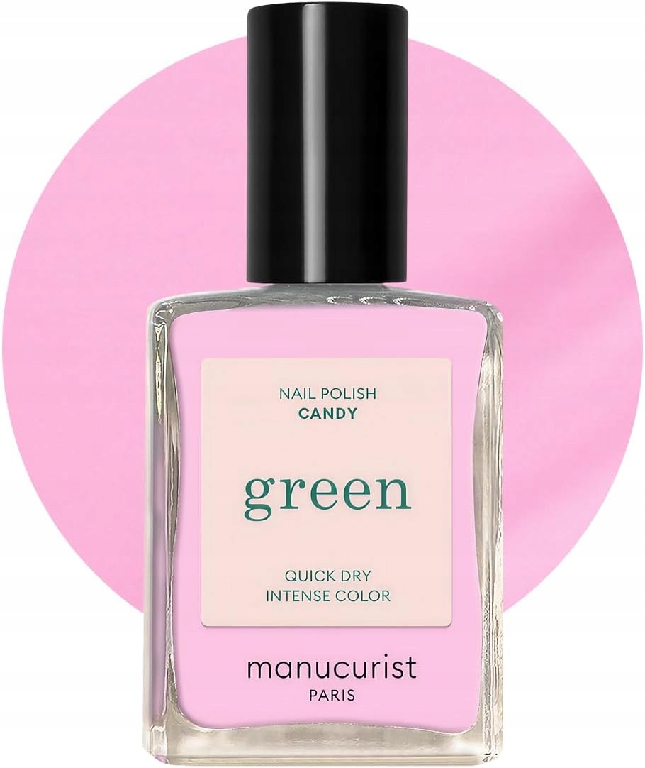 Manucurist Green Lak Candy rychleschnoucí bez lampy veganský, odolný 15 ml
