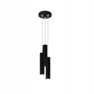 Závěsná lampa černá 3 tuby GU10 Lagos Sollux