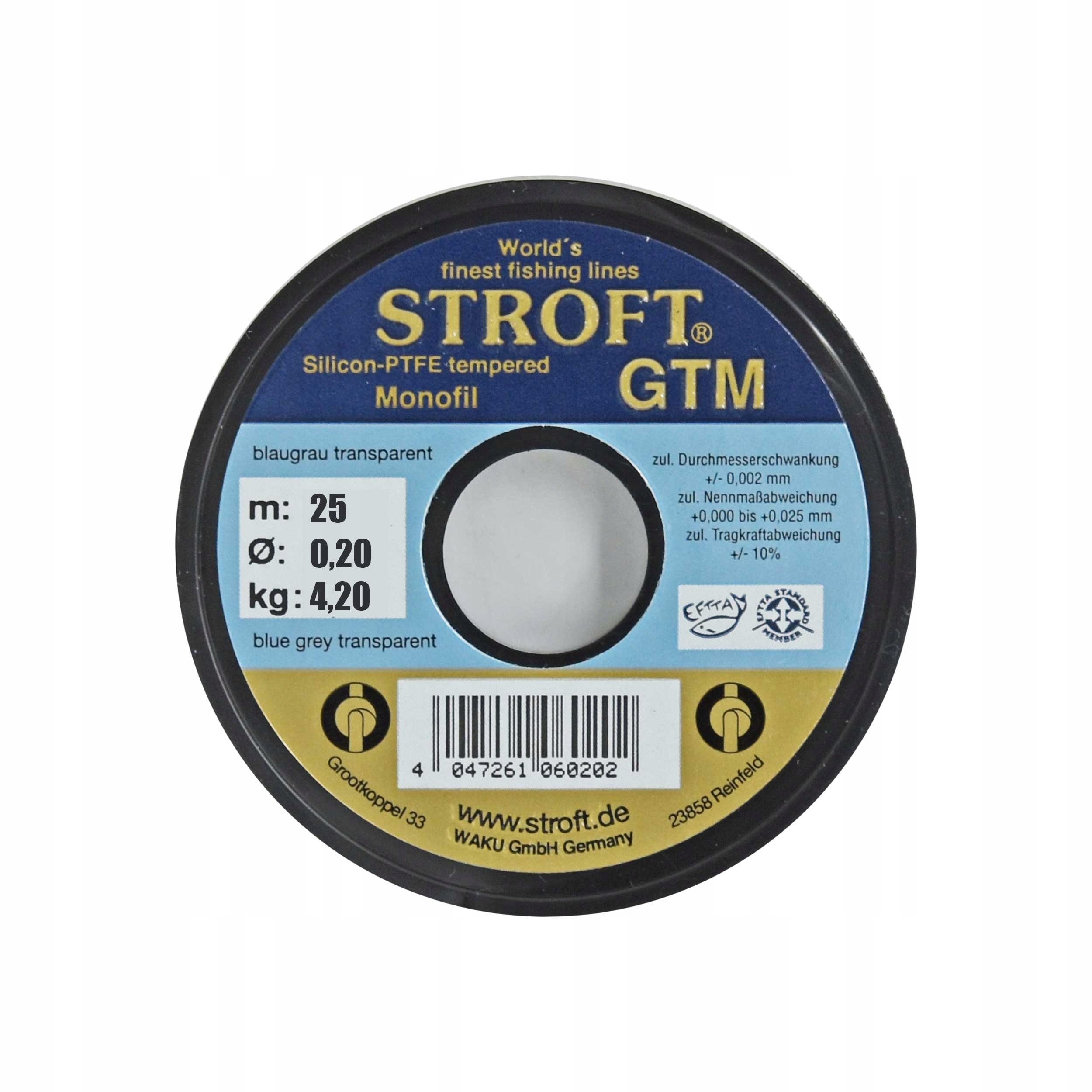 Żyłka przyponowa zawodnicza Stroft Gtm 0.20 mm 25 m