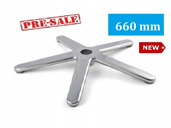 

Podstawa krzyżak noga krzesła obroto srebrn 660 mm