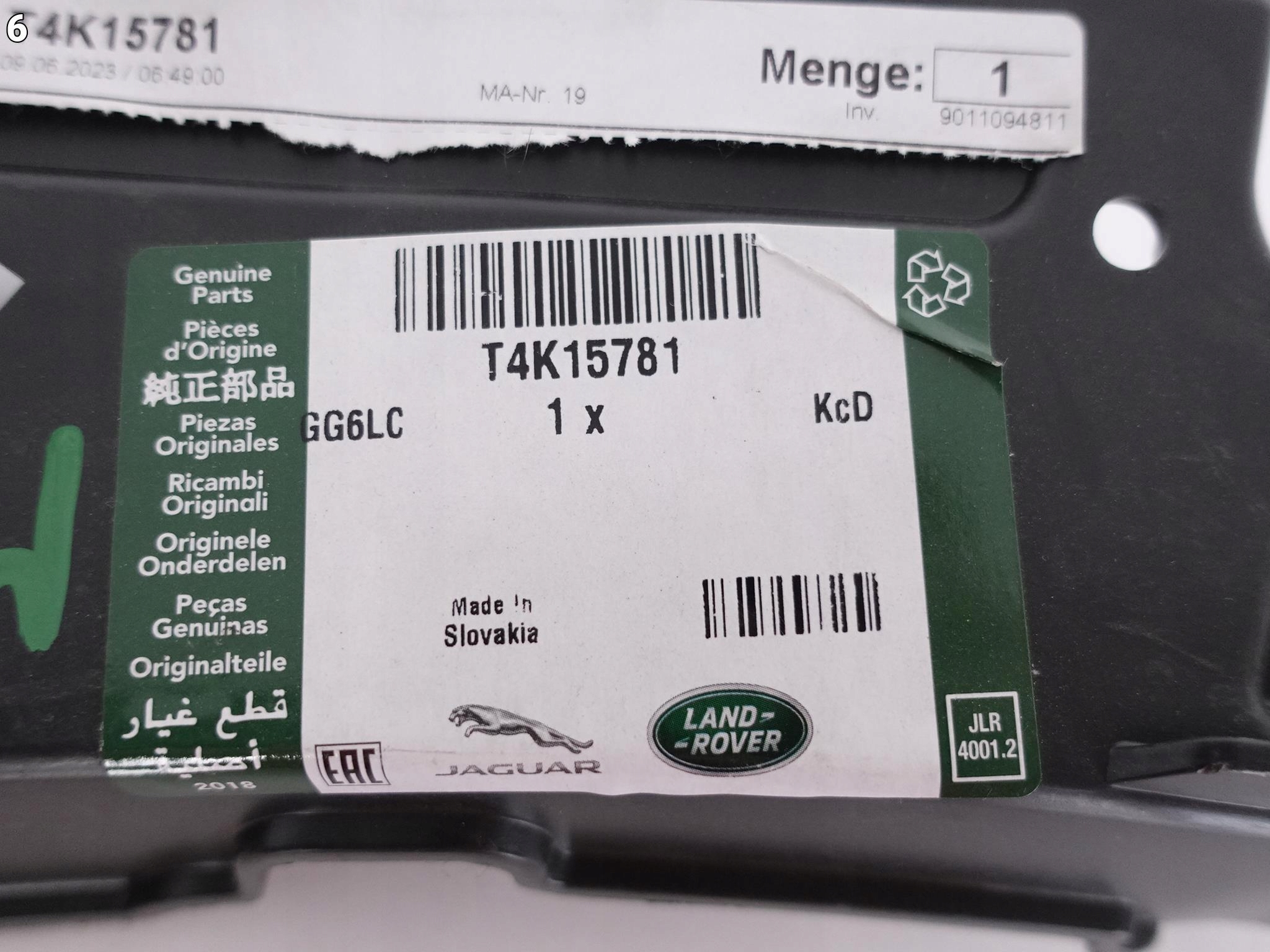 JAGUAR E-PACE X590 18- SUPPORTO DESTRA PARAURTI POSTERIORE