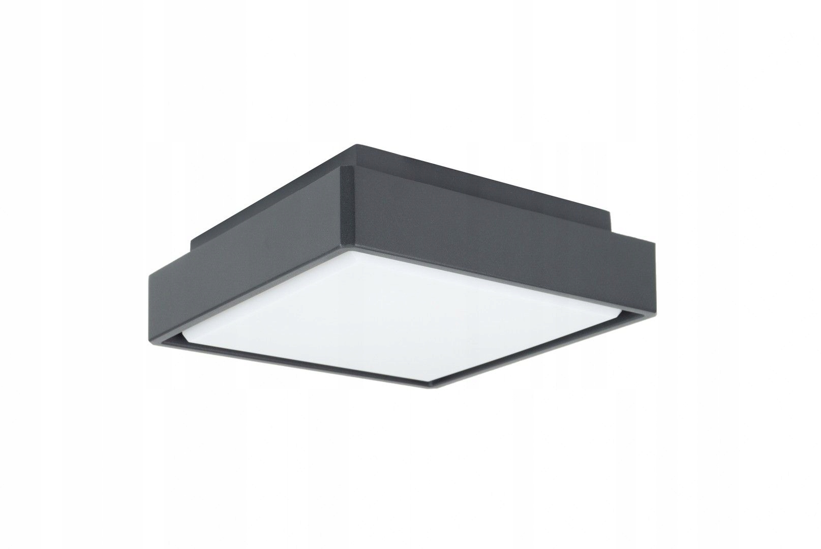 Stropné Svietidlo vo forme štvorca na terasu terasu Beni tmavý popol Led