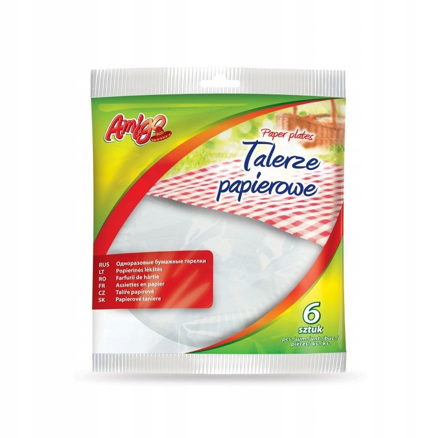 

Amigo Talerze Papierowe 6 sztuk