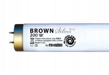 LAMPA PRESTIGE BROWN silver 200W BRĄZUJĄCA HYBRID