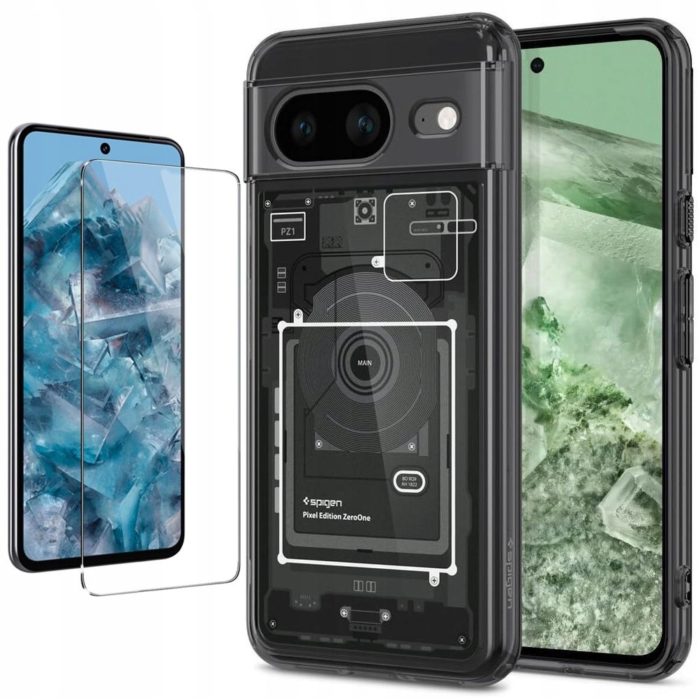 Pouzdro Kryt Spigen Ultra Hybrid Case Zero One Sklo pro Google Pixel 8