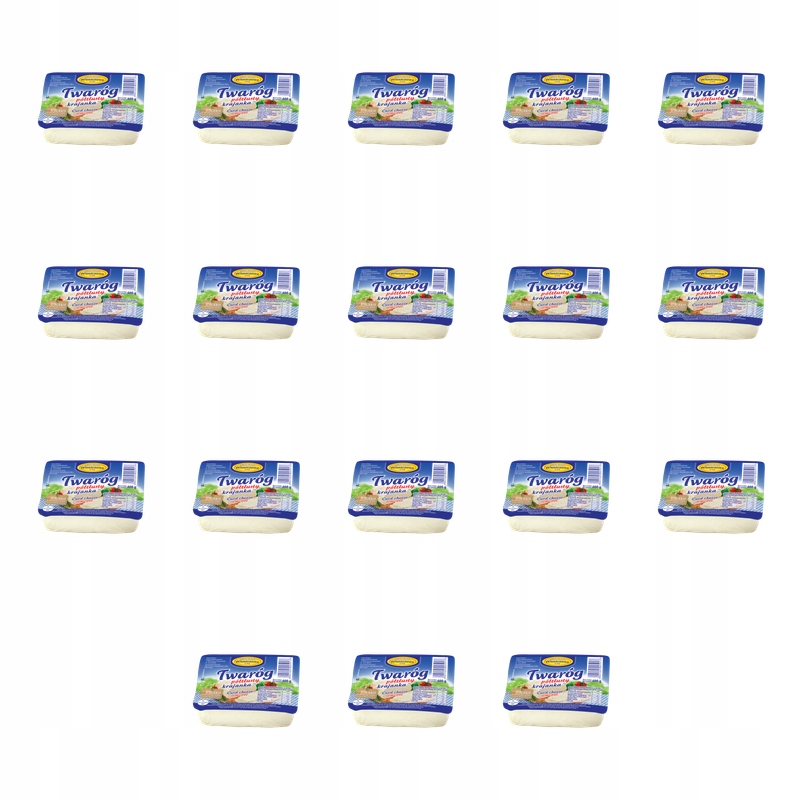 Tvaroh polotučný kostka 400 g X18