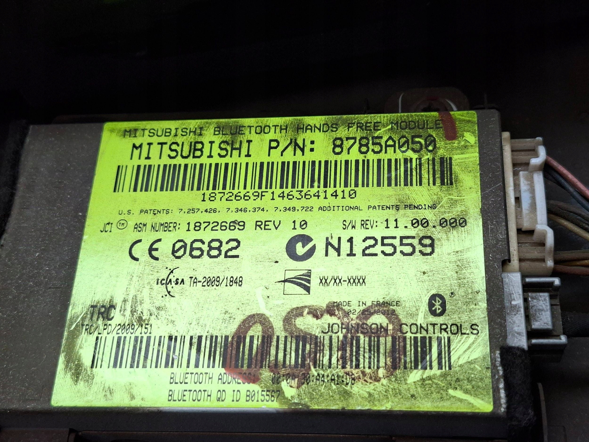 COMANDI CLIMA MITSUBISHI ASX e 10- 7820A115XC 8002A780