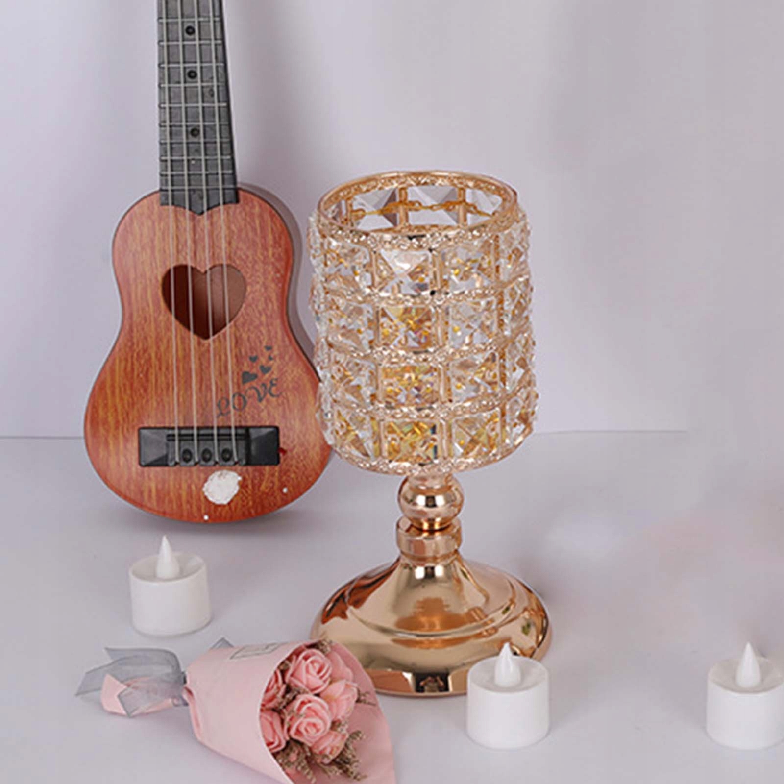 ŚWIECZNIK CYLINDER NA TEALIGHT DO WYSTRÓJ DOMU 10x18cm Marka bez marki