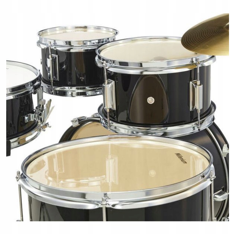 Focus Junior Black Set zestaw perkusyjny dla dzieci+talerze,pałki Millenium Model 496064