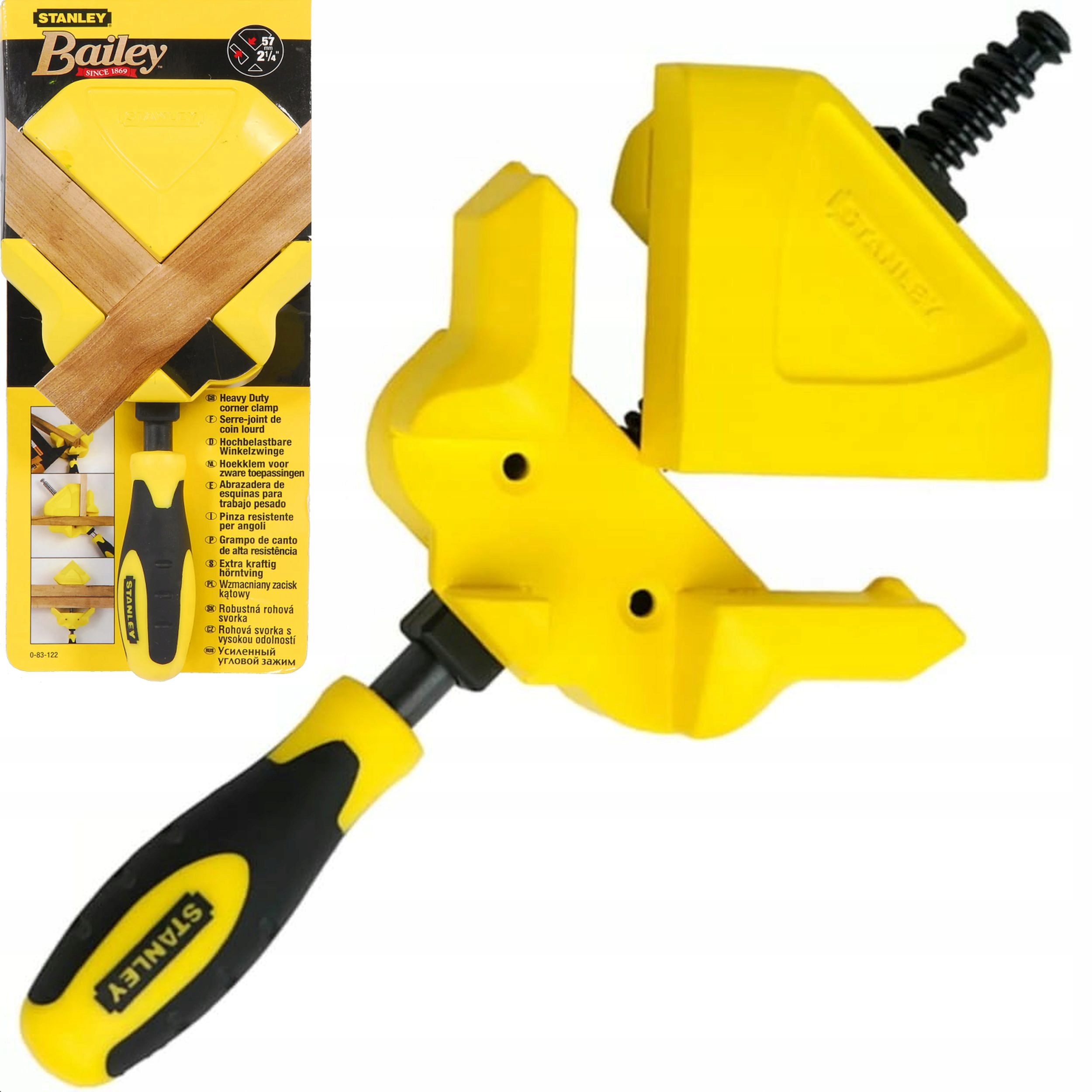 STANLEY Ścisk kątowy, profesjonalny 83-122