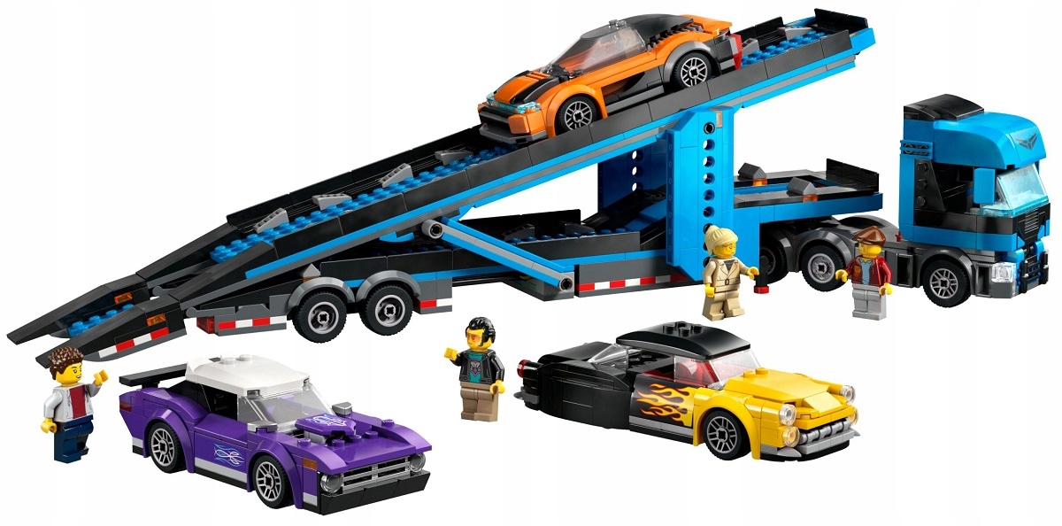 998 ks stavebnice Lego City Nákladní Vozidlo Pro Přepravu Sportovních Automobilů 60408