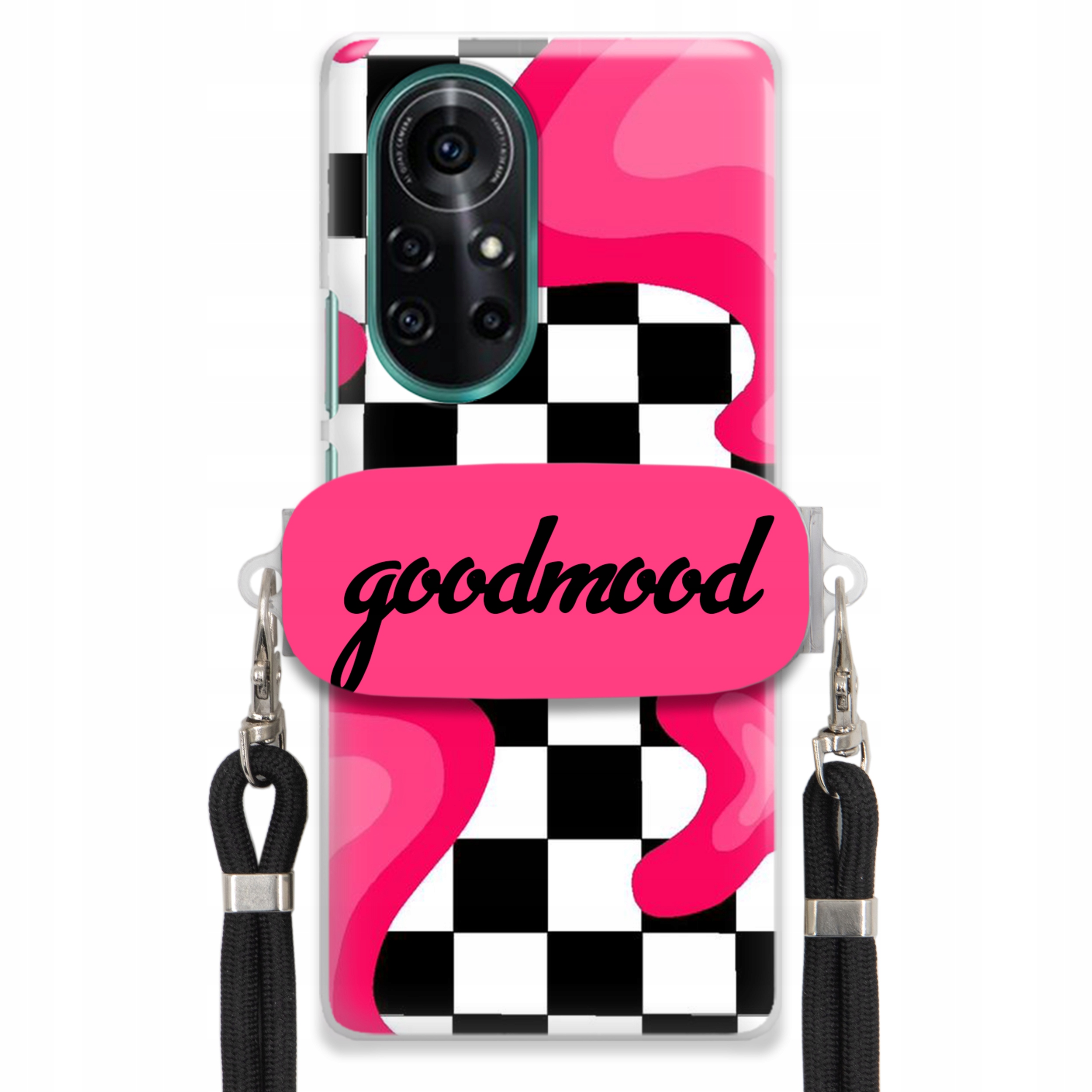 Pouzdro Pro Huawei Nova 8 Pro Sada Pouzder Držák Na Vodítko Černá For Teen Splash