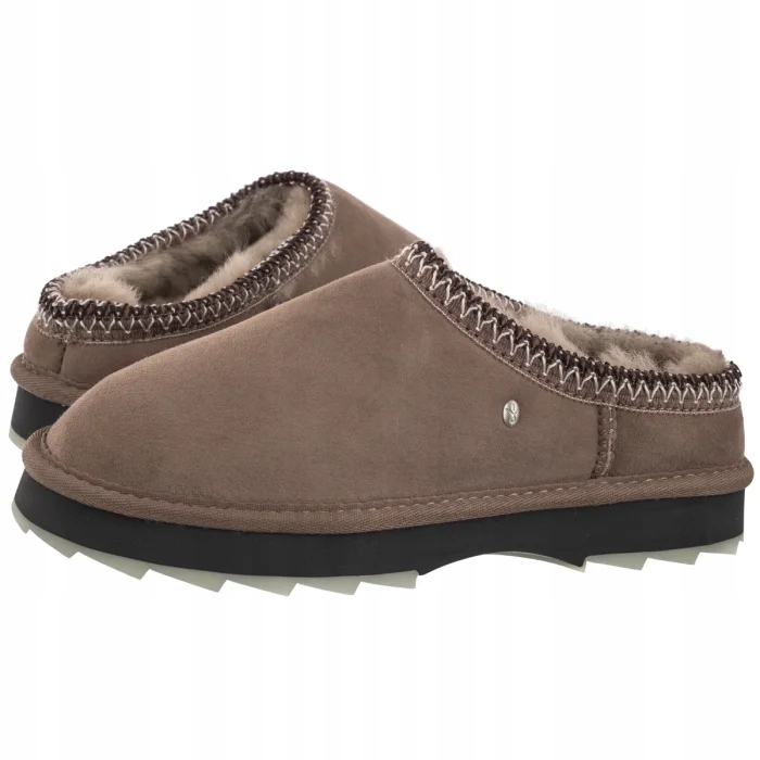 Dámské zimní boty Pantofle Emu Sharky Scuff Mushroom W13179 Šedé