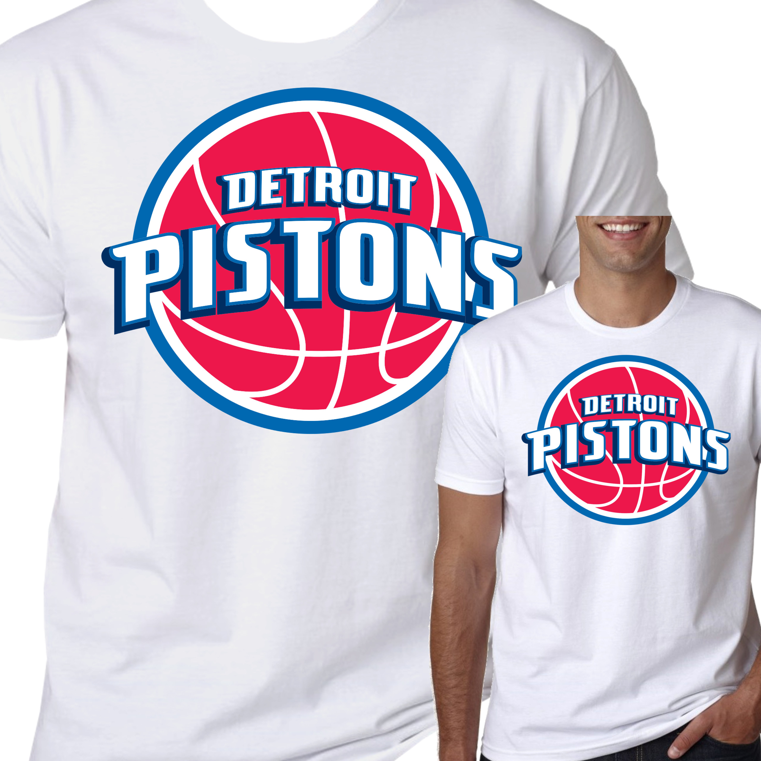 

T-Shirt Koszulka Detroit Pistons Prezent L 0471