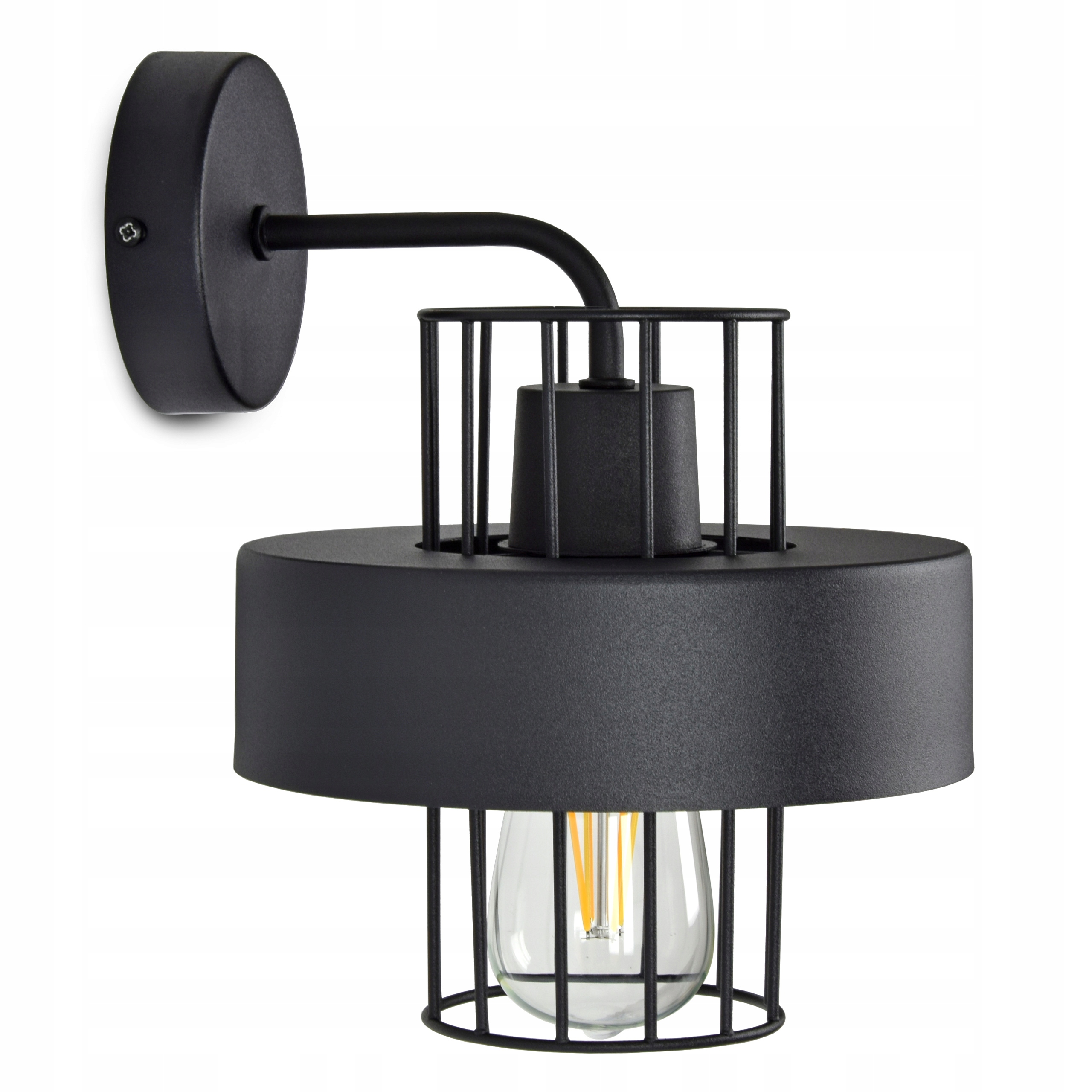 

Lampa Ścienna Kinkiet Czarny lub Biały E27 Loft