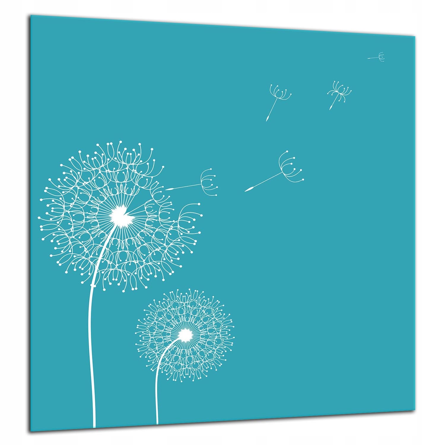 Skleněná Ochranná Deska Panel Lepidlo 60x65 Květina