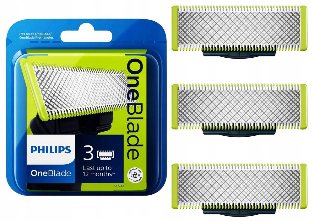 

3x Nóż Ostrze Do Philips Oneblade QP2520 QP2530