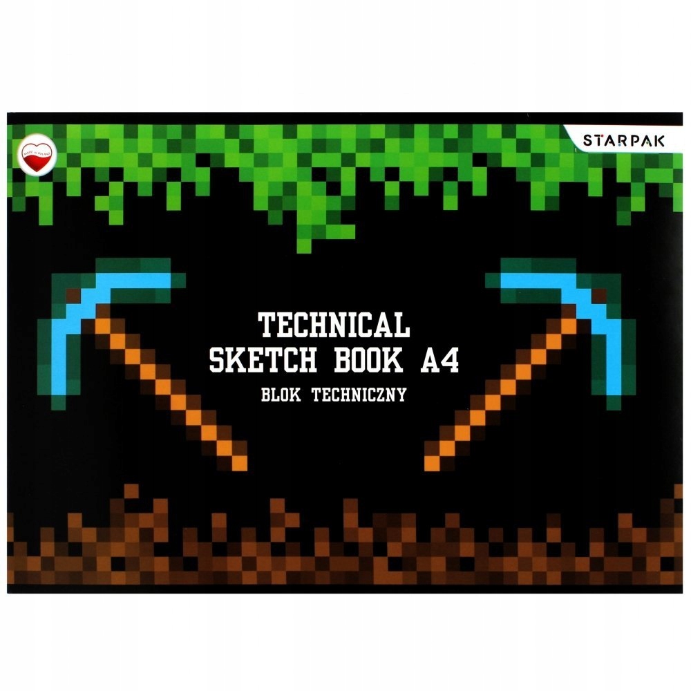 

Blok techniczny Pixele Game A4 10 biały