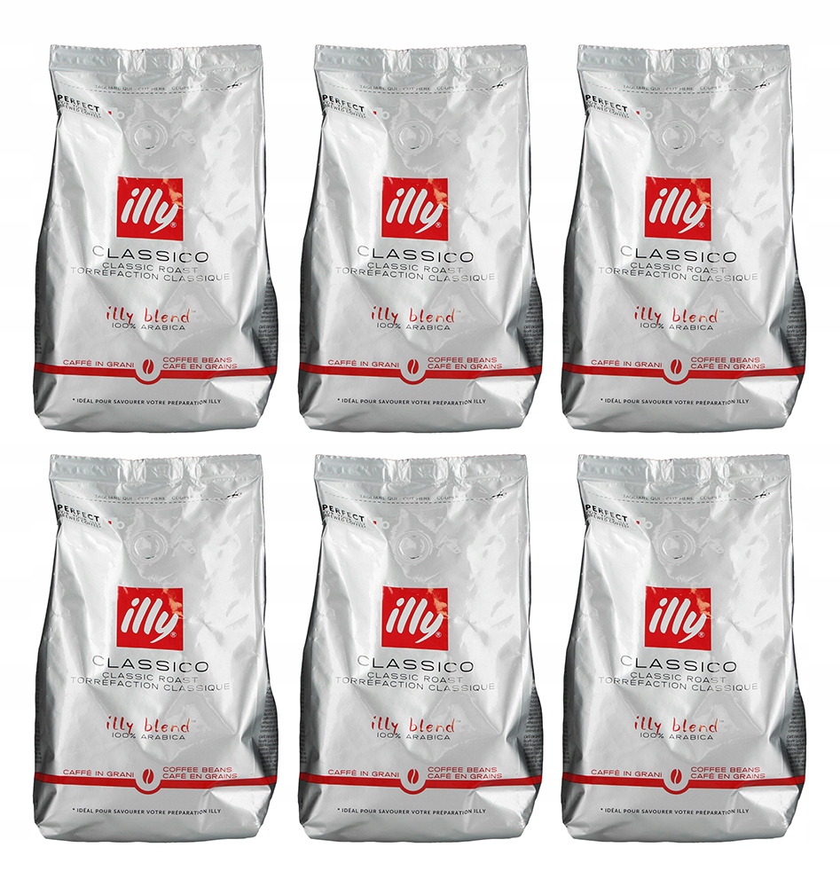 Kawa ziarnista Illy Classico Espresso arabica torba folia 6x 500g (3kg)