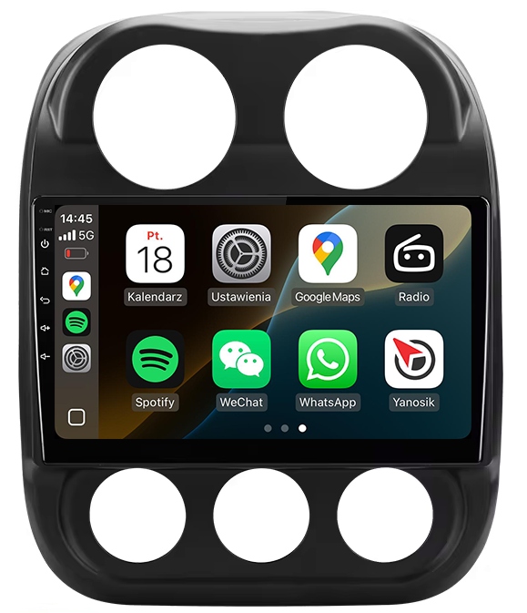 Jeep Compass Patriot Android Carplay Rádio Navigace 8GB/128GB Dsp
