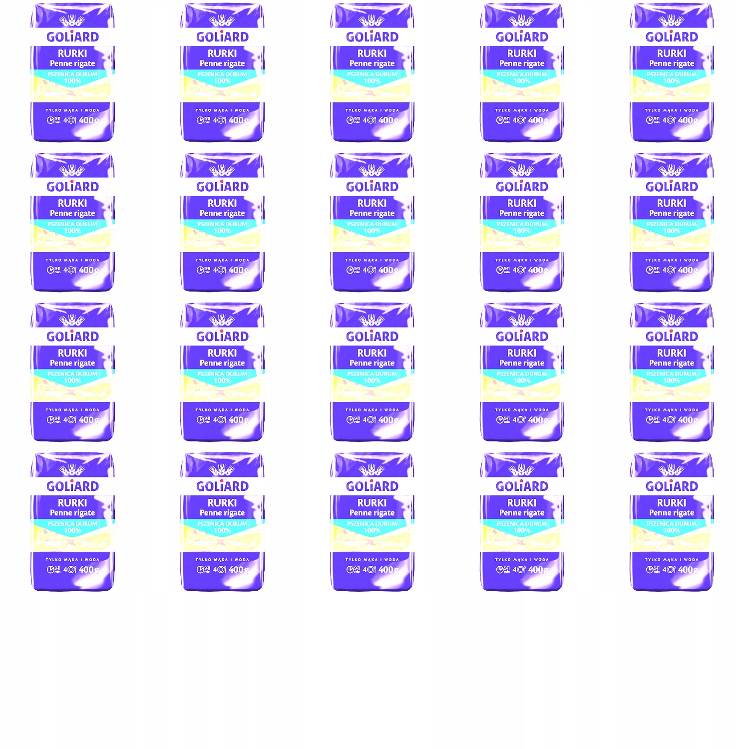 20 x 400 g Goliard těstoviny trubička Karton