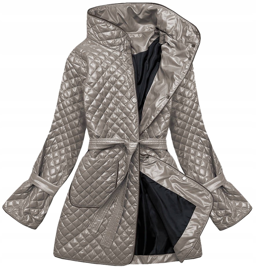 Dámská Bunda Se Stojáčkem 7262 Béžová XL (42)