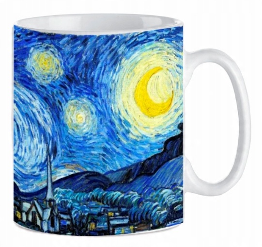 

Kubek znane obrazy Gwiaździsta Noc Van Gogh