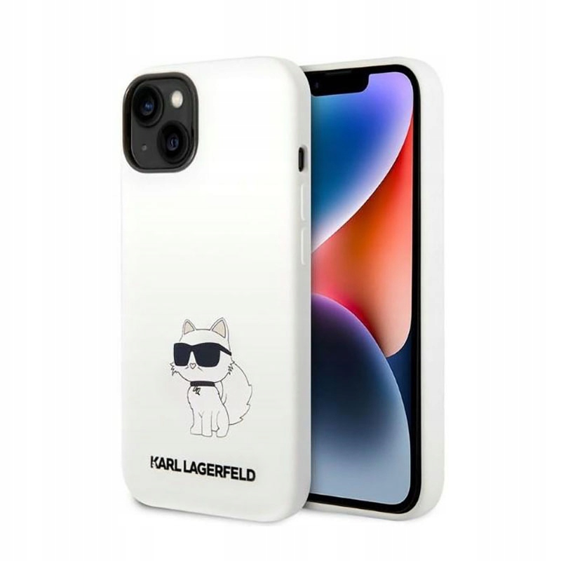 Karl Lagerfeld Silicone Nft Choupette Pouzdro pro iPhone 14 Plus (bílé)