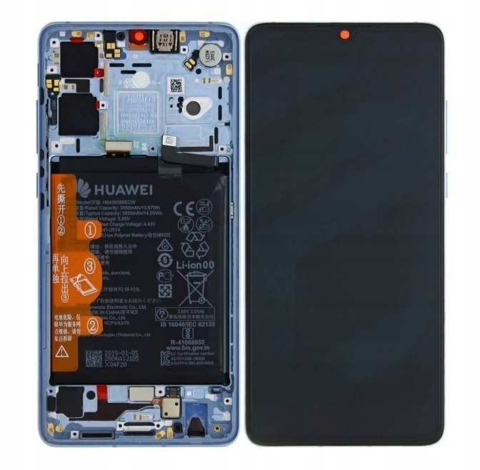 

Orginalny LCD Wyświetlacz Huawei P30 Crystal Bater