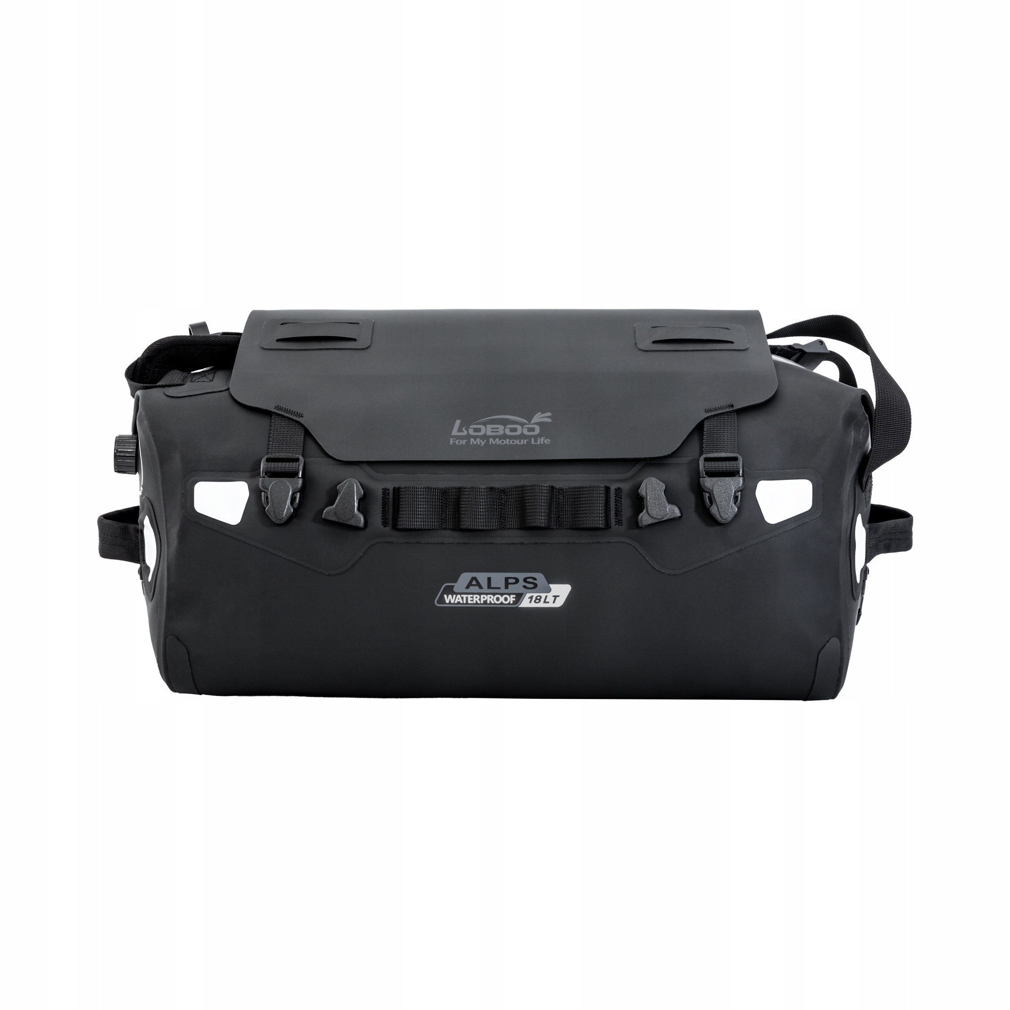 Loboo Alps Motocyklová taška Tpu 18L, IPX7, Molle, čierna