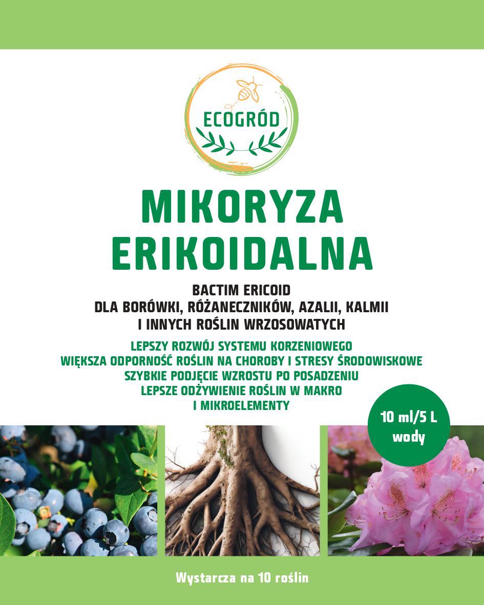 MIKORYZA DO ROŚLIN KWAŚNOLUBNYCH 10ML BORÓWKA RÓŻANECZNIK WRZOS