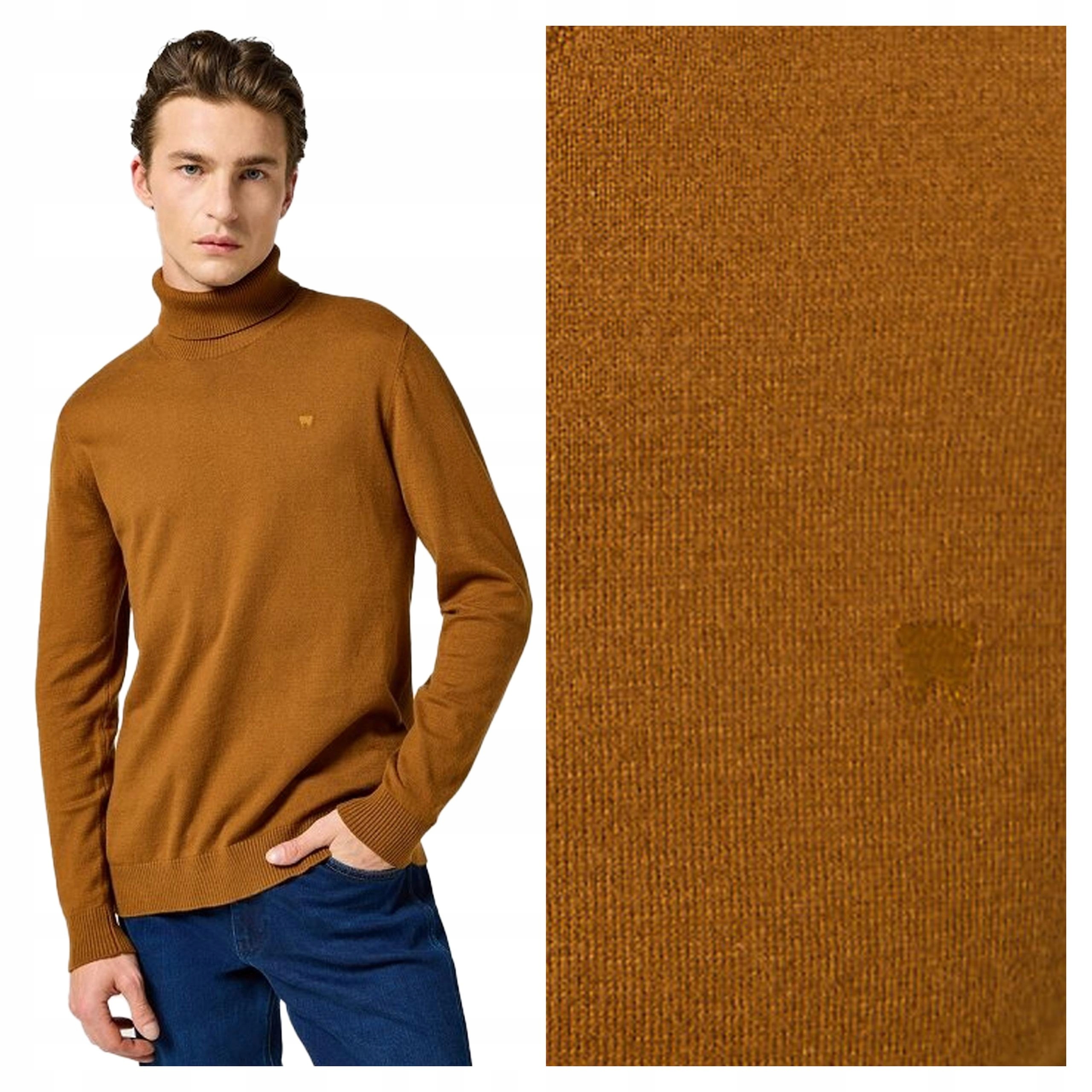 Wrangler Turtleneck S Pánská mikina nerozepínací