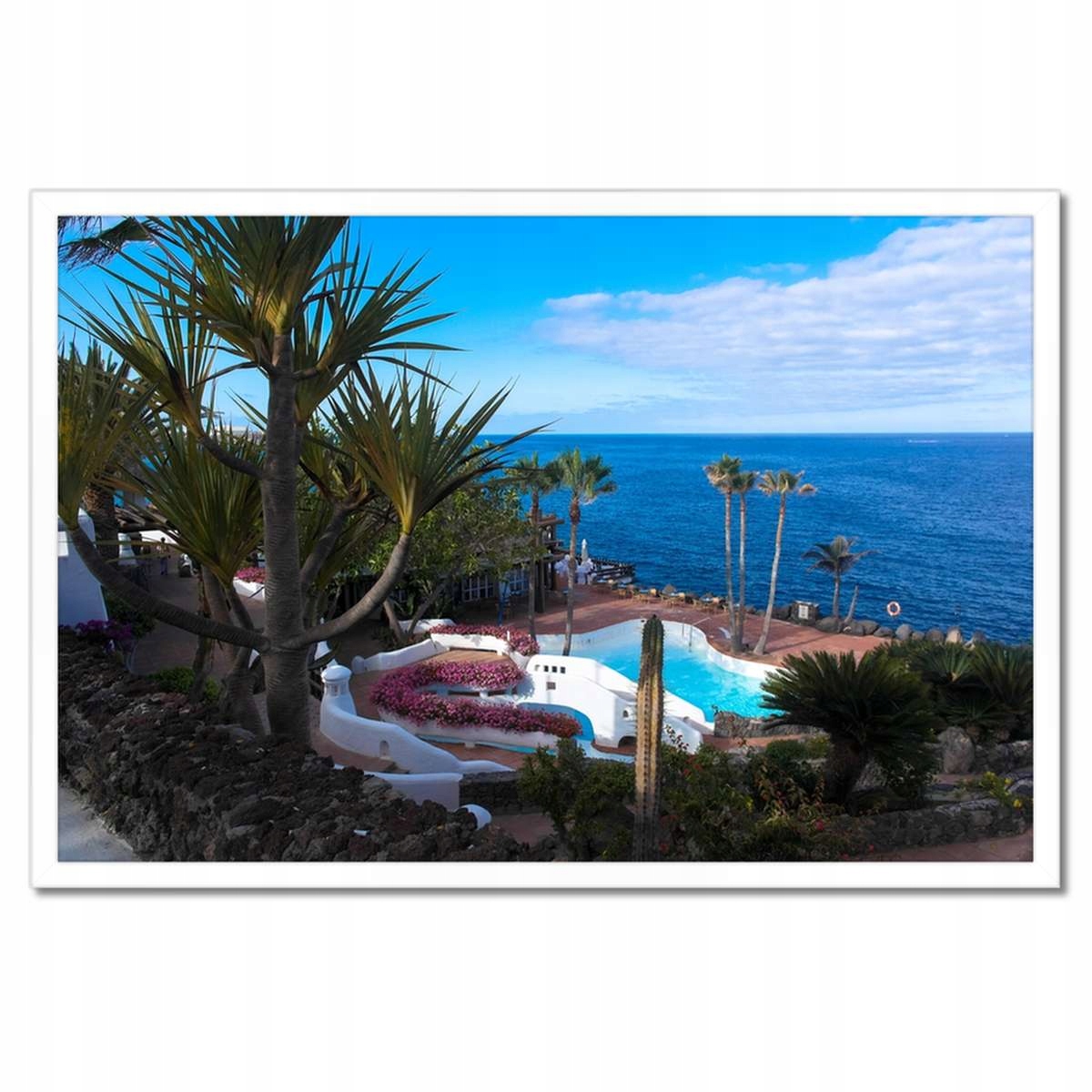 Plakáty v rámu 60x40 Palmy na břehu moře