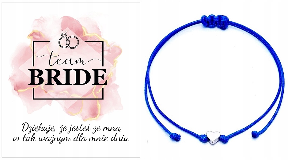 

Bransoletka Wieczór Panieński Team Bride Serce
