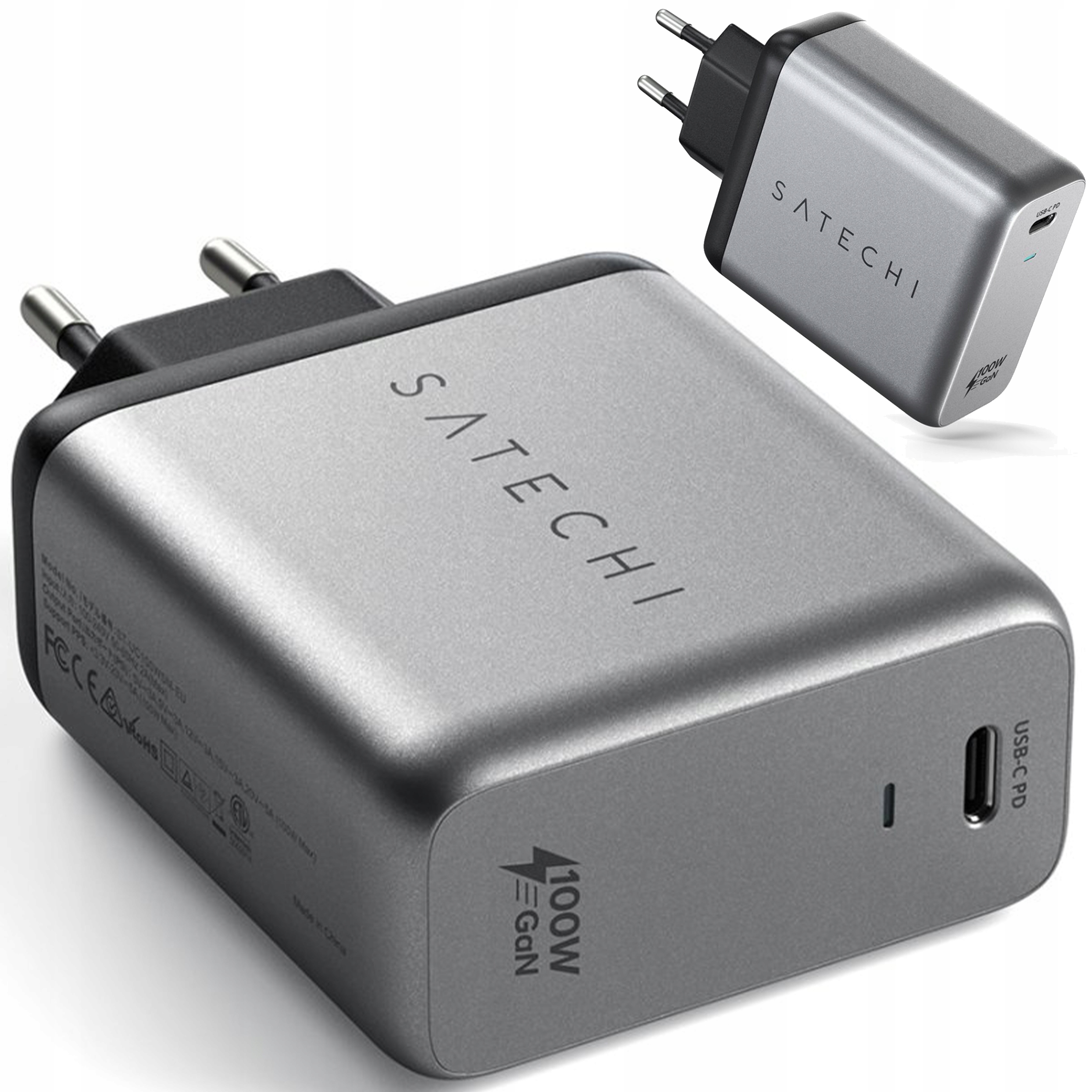 SATECHI - ŁADOWARKA SIECIOWA USB-C 100W PD UNIWERSALNY MOCNY ZASILACZ