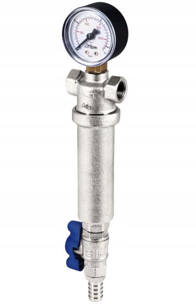 FILTR RBM 1/2" SAMOCZYSZCZĄCY WŁOSKI MANOMETR ZAWÓR SPUSTOWY