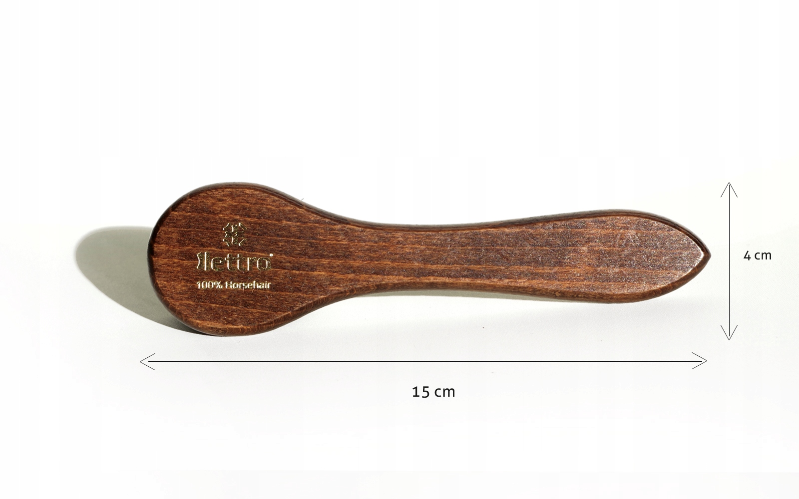 MAZAK Z KOŃSKIEGO WŁOSIA CZYSZCZENIA OBUWIA LETTRO Model Lettro Szczotka do aplikacji czarna