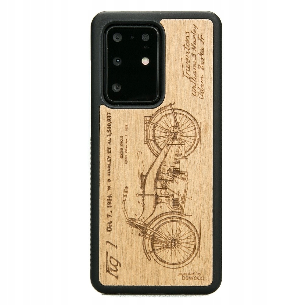 Drewniane Etui na Samsung Galaxy S20 Ultra Harley Patent Aniegre