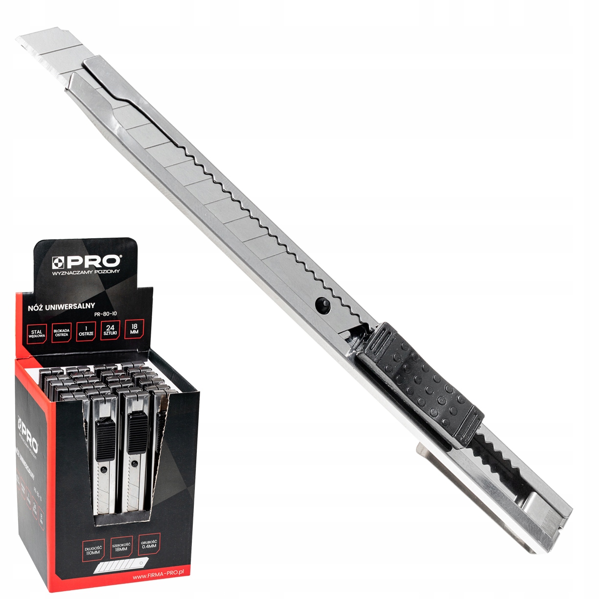 

Pro Nożyk Stal Węglowa 9MM Ostrze Łamane