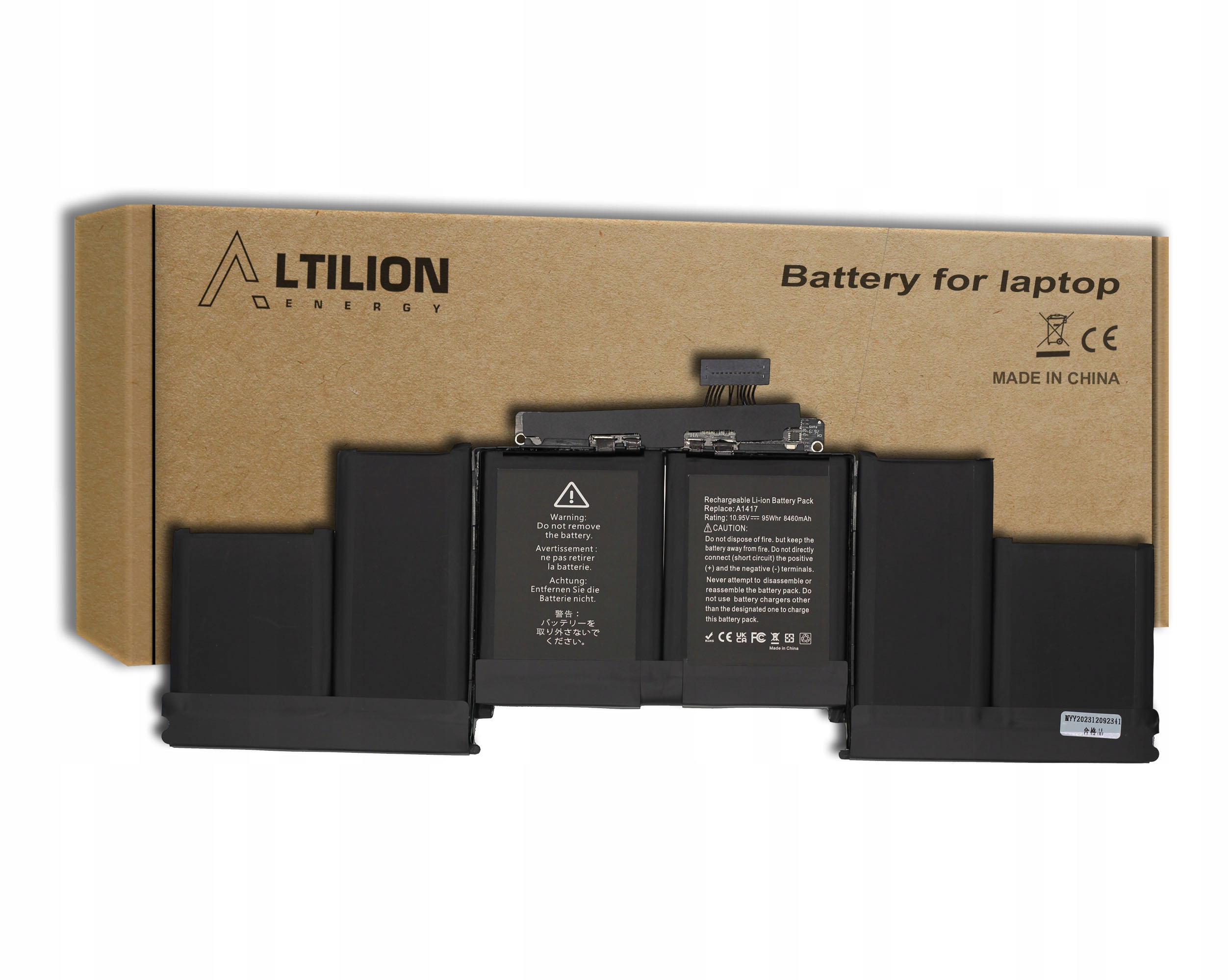 Batéria A1417 pre Apple MacBook Pro 15 Retina A1398 (2012 – začiatok roka 2013)