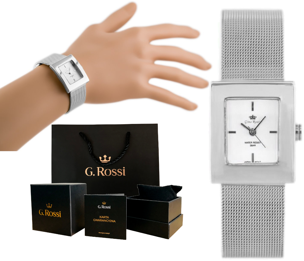 

Srebrny Zegarek Damski Elegancki Na Prezent + Box