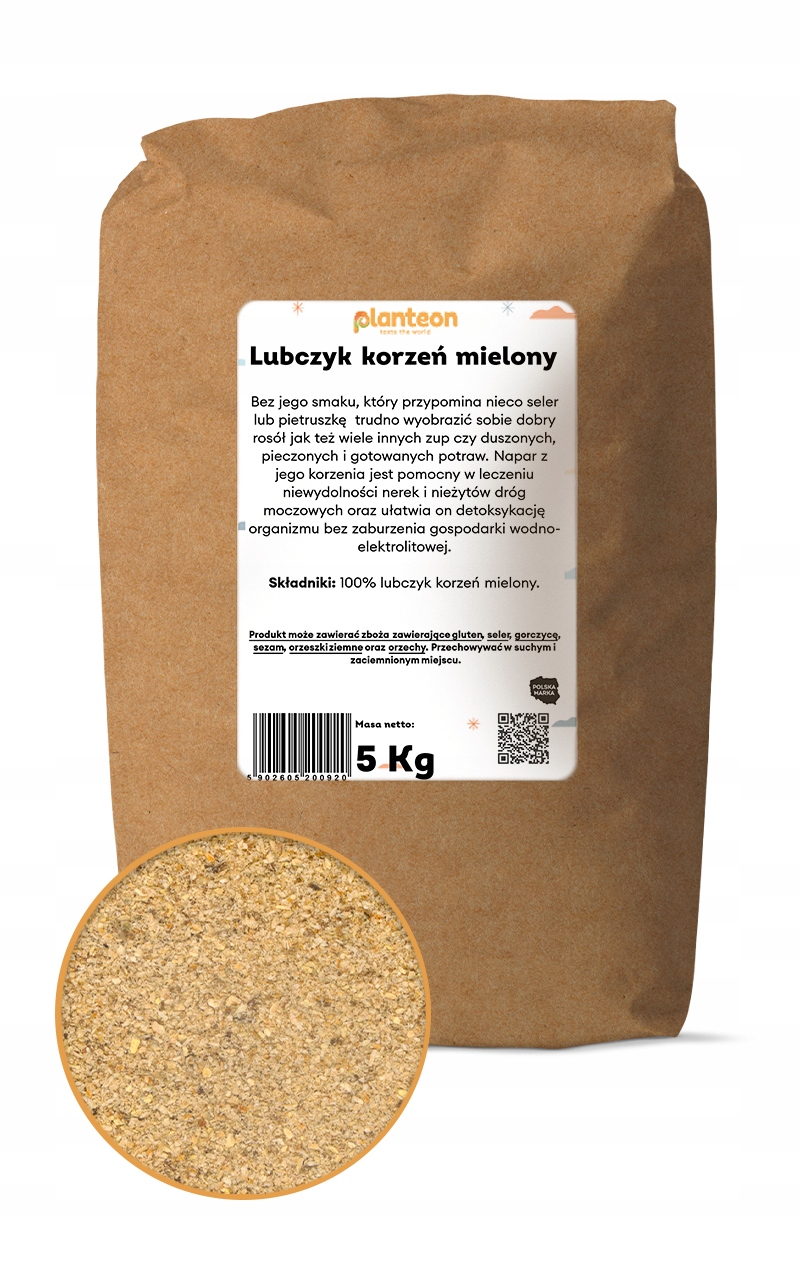 Libeček mletý kořen 5 kg libeček sušený práškový kořen kvalita