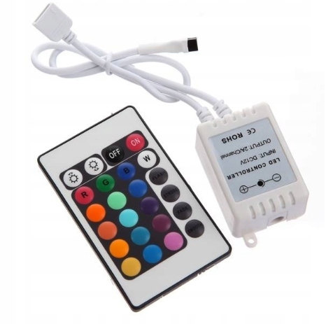 

Sterownik taśm Rgb z pilotem 24 klawisze