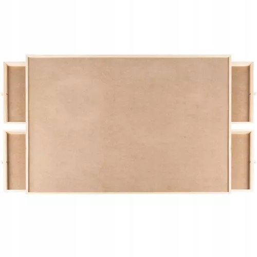 TABLICA MATA DO UKŁADANIA PUZZLI DREWNIANA 4 SCHUFLADKI STABILNA Minimalny wiek dziecka 3