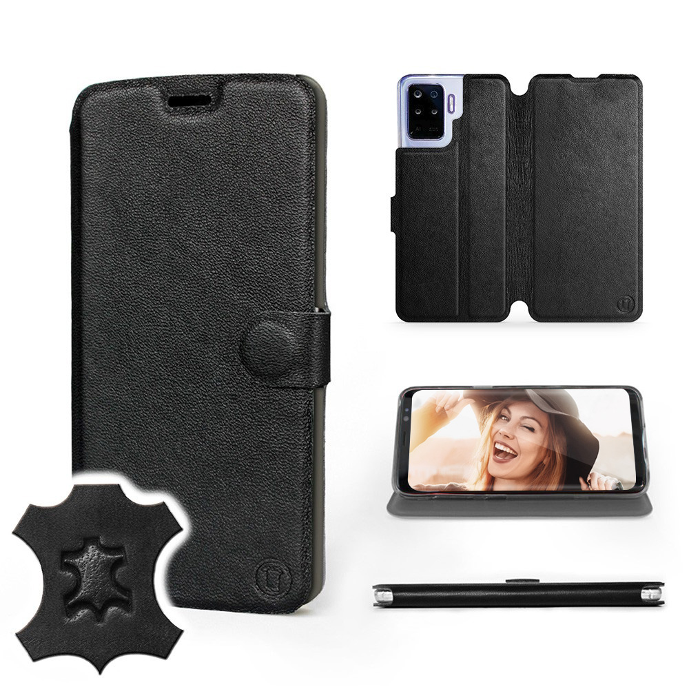 

Etui Mobiwear do Oppo Reno 5 Lite Black Leather