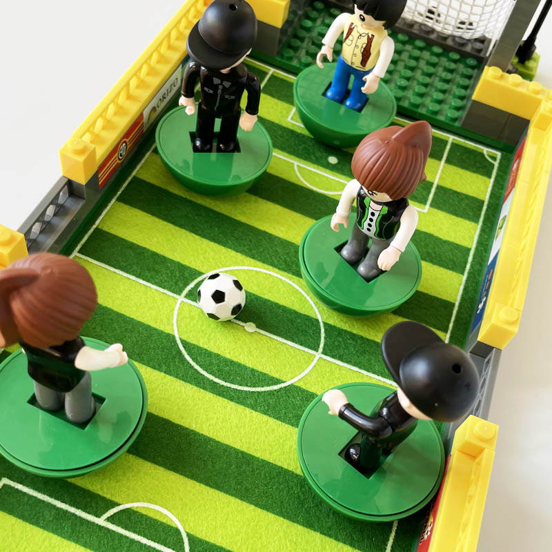 Stadion piłkarski - klocki, piłkarze 213 szt Certyfikaty, opinie, atesty CE EN 71