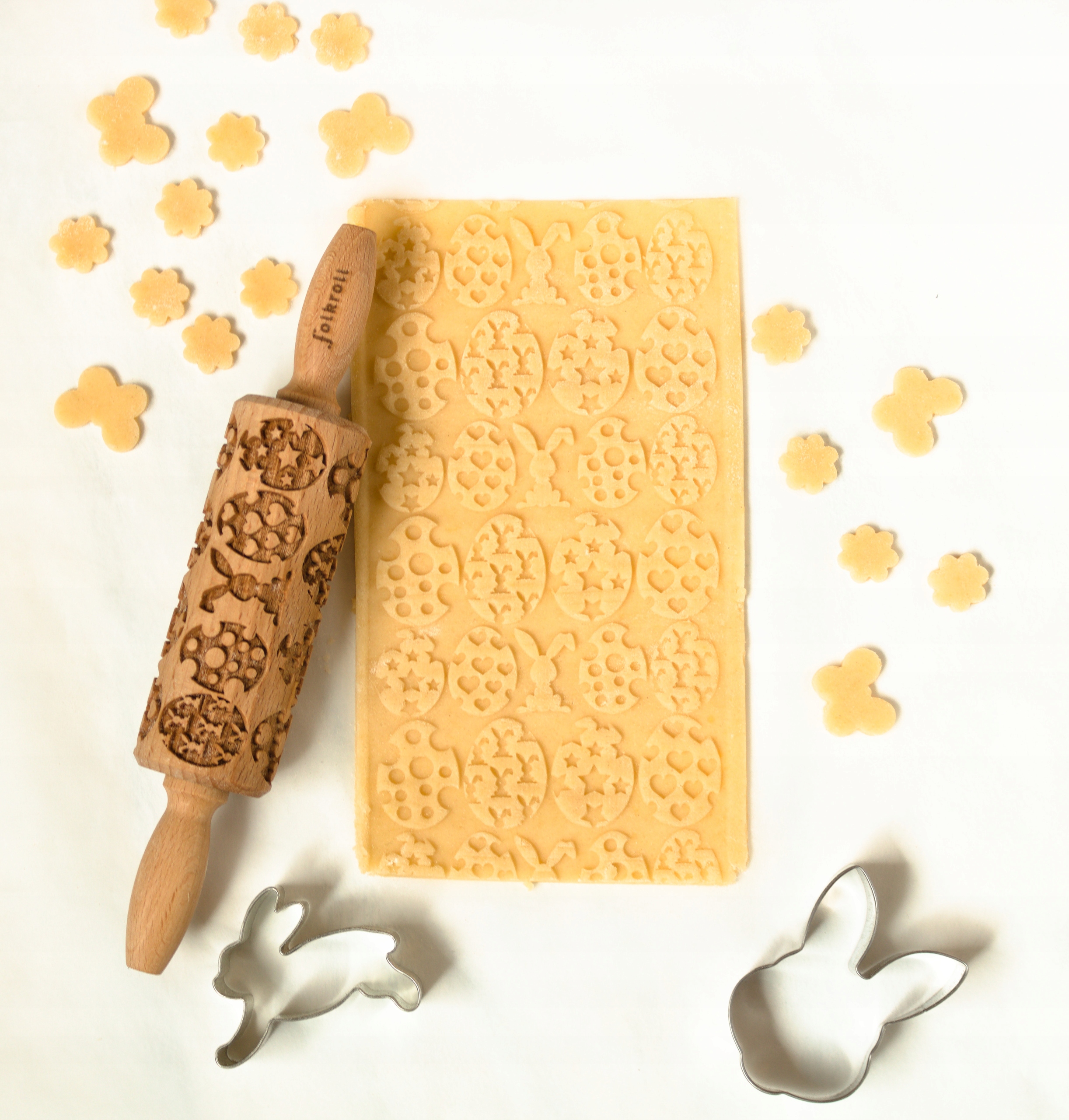 Wałek grawerowany wzór WIEKANOC, junior Materiał drewno