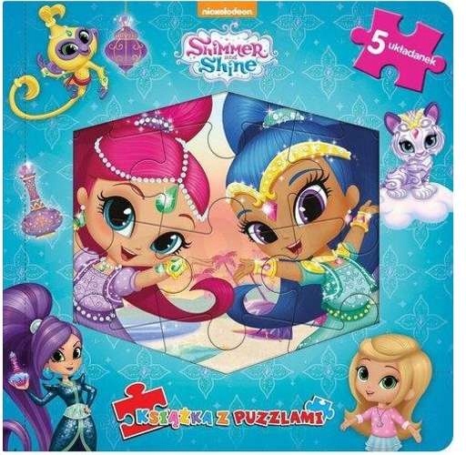 KSIĄŻKA Z PUZZLAMI SHIMMER I SHINE 5 UKŁADANEK Tytuł Shimmer & Shine Książka z puzzlami